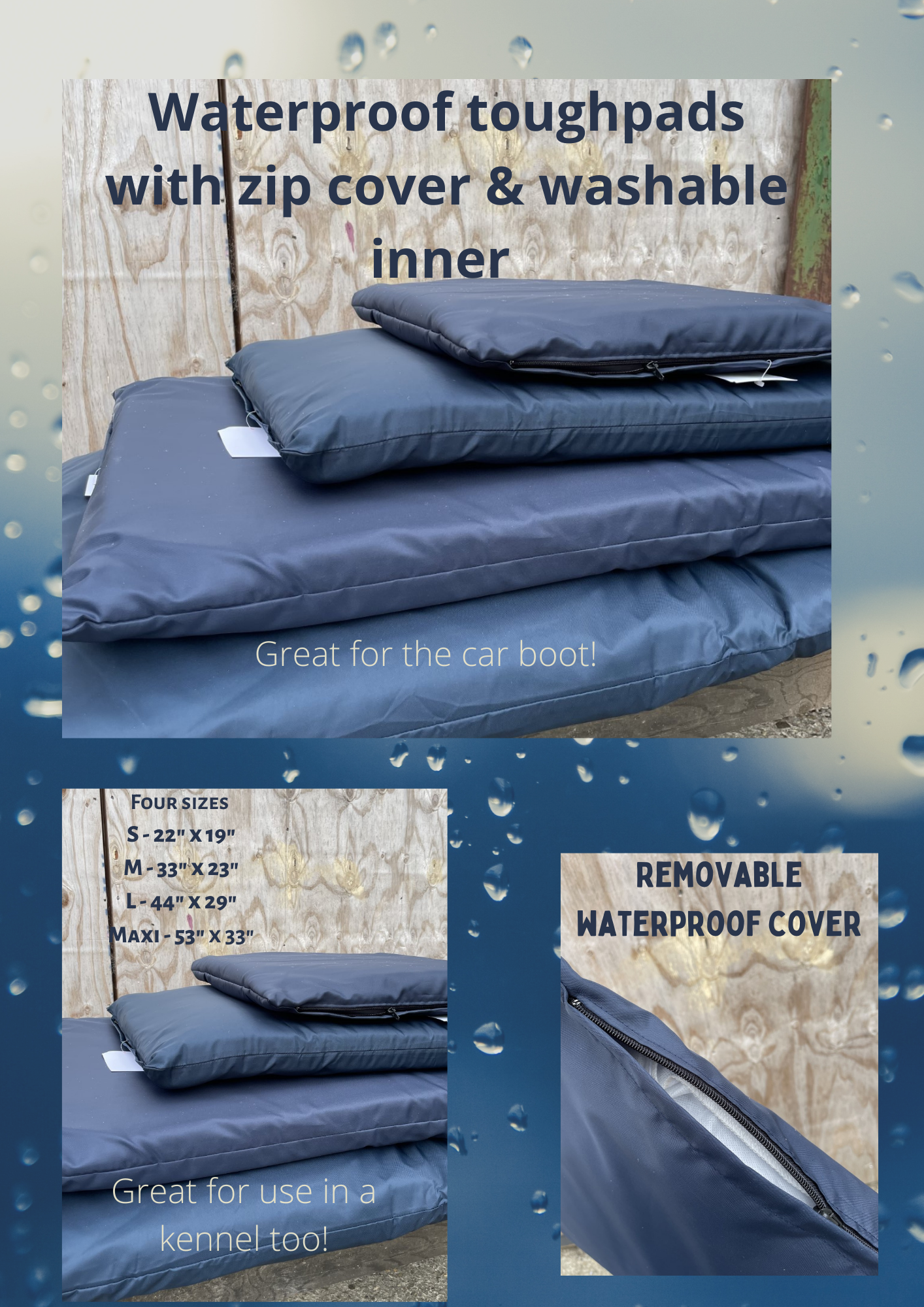 Waterproof washable beds!